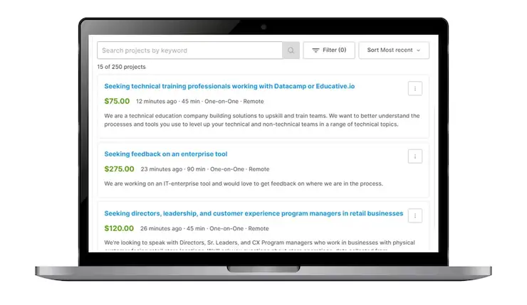 Make Money Online Fast with Respondent-io Studies type screenshot-05