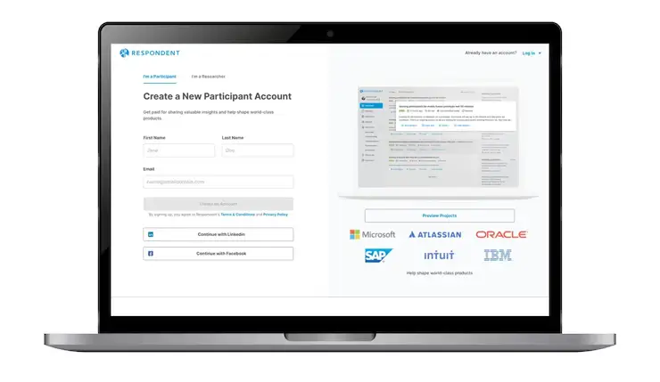 Make Money Online Fast with Respondent-io signup screenshot-03