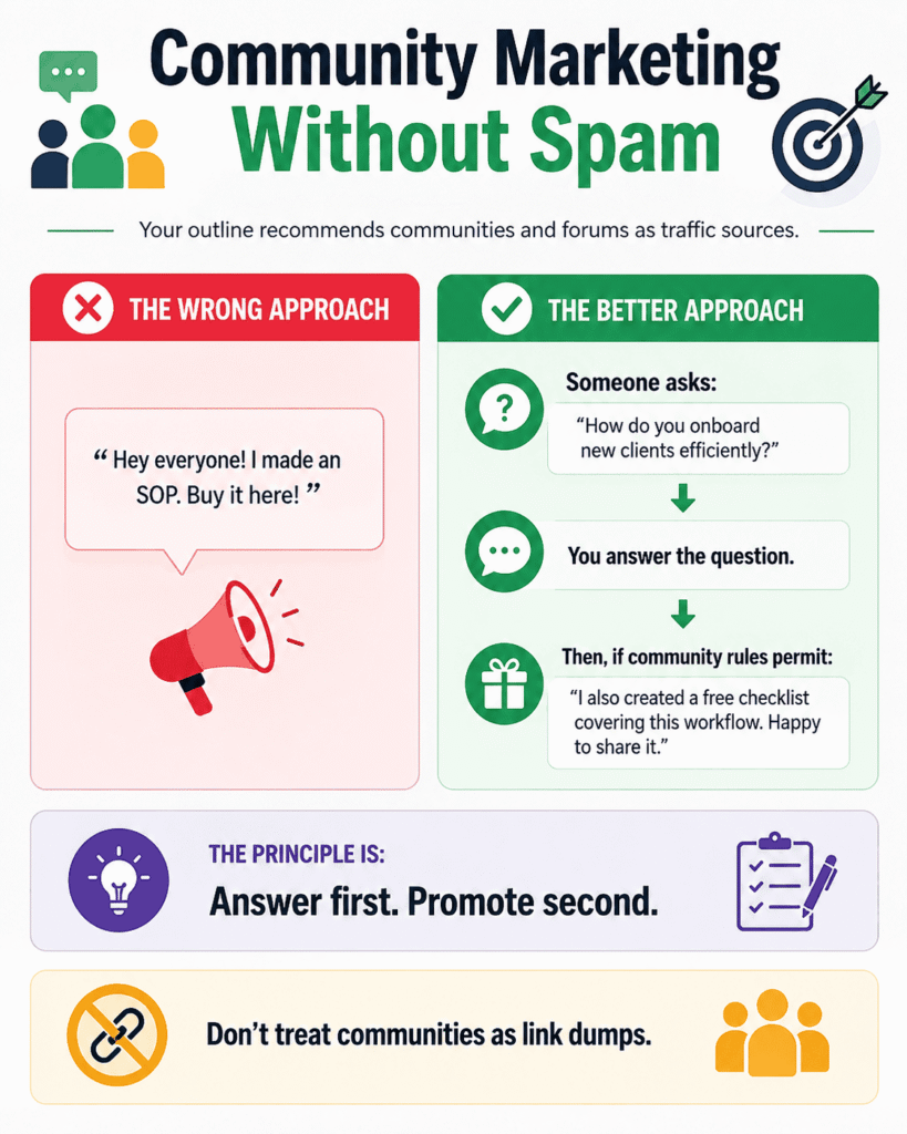 Community Marketing Without Spam