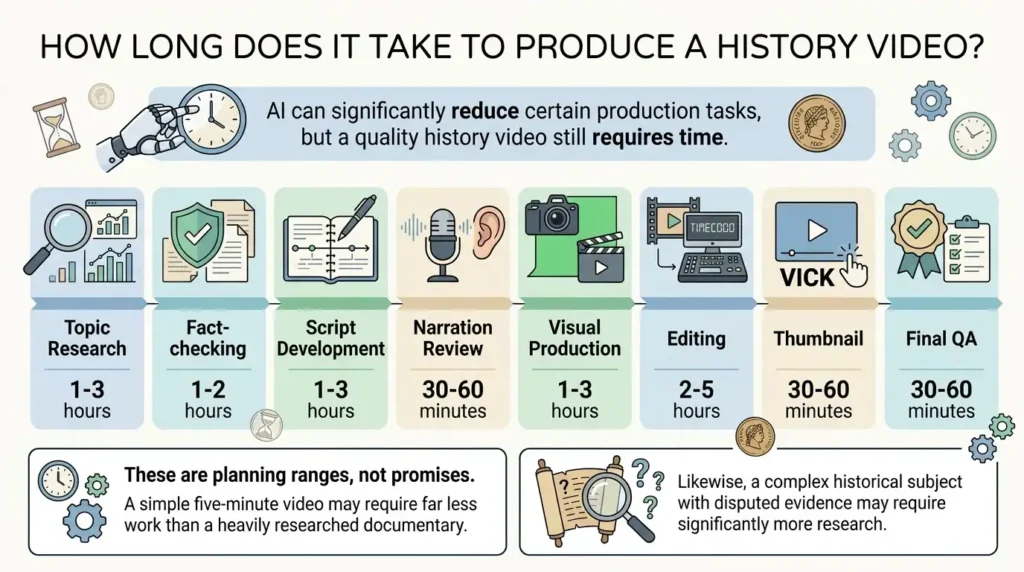 How Long Does It Take to Produce a History Video